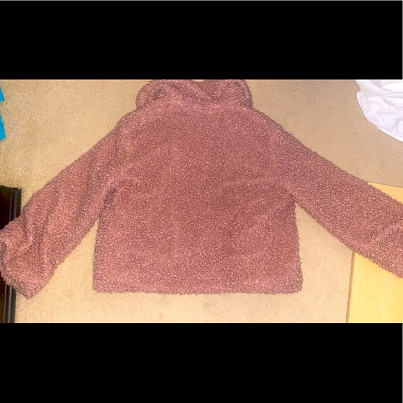 Pink Skylar + Madison faux fur coat with pockets - Picture 2 of 3